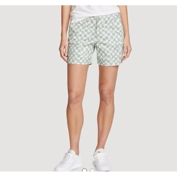 Eddie Bauer Pants - Eddie Bauer Womens Legend Stretch Wash Checkered Shorts Size 10 NWT